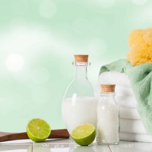 Bottles of salts and lotion for massages in Plymouth